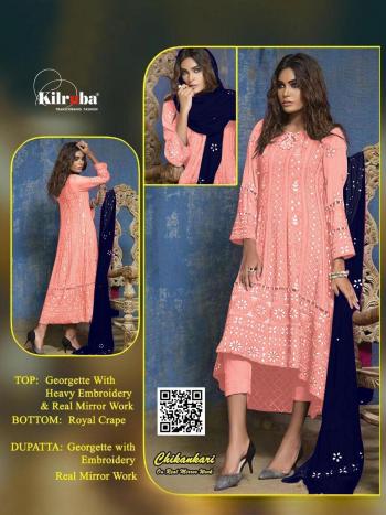 Kilruba Chikankari Georgette pakistani Suits wholesaler