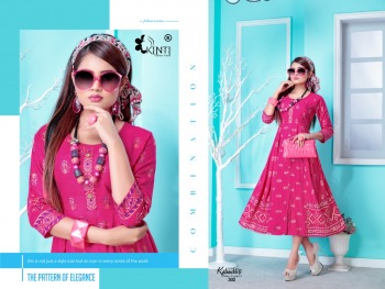 Kinti Kalamkari vol 3 Anarkali kurtis wholesaler