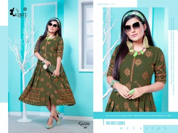 Kinti Kalamkari vol 3 Anarkali kurtis wholesaler