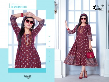 Kinti Kalamkari vol 3 Anarkali kurtis wholesaler