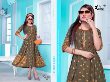 Kinti Kalamkari vol 3 Anarkali kurtis wholesaler