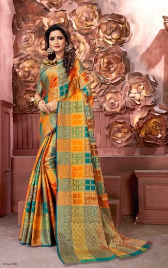 Krishna Puram Banarasi Silk Saree catalog wholesaler