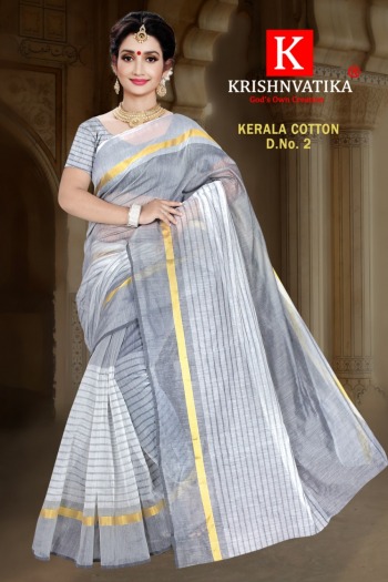 Krishnvatika Kerala Cotton Saree Catalog wholesaler