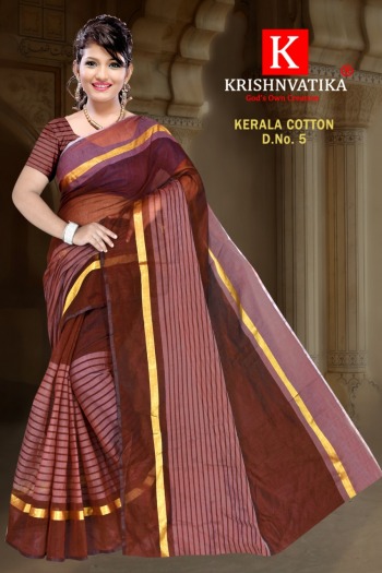 Krishnvatika Kerala Cotton Saree Catalog wholesaler