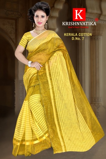 Krishnvatika Kerala Cotton Saree Catalog wholesaler