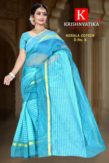 Krishnvatika Kerala Cotton Saree Catalog wholesaler