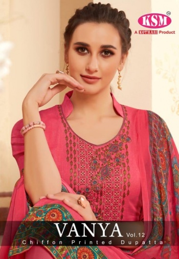 KSM Vanya vol 12 Glaze Cotton Suits buy wholesale Price