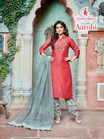 Ladies Flavour Aarohi vol 2 Kurtis with palazzo and Dupatta