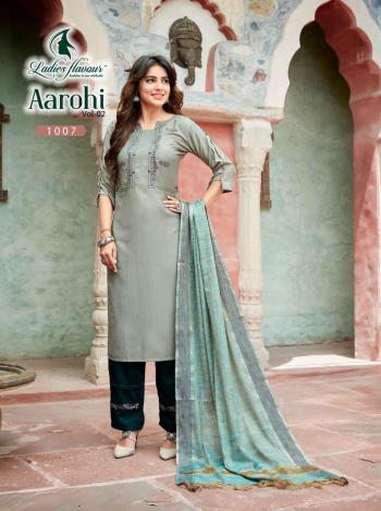 Ladies Flavour Aarohi vol 2 Kurtis with palazzo and Dupatta