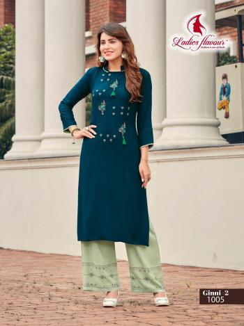 Ladies Flavour Ginni vol 2 Rayon kurtis wholesaler