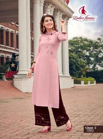 Ladies Flavour Ginni vol 2 Rayon kurtis wholesaler