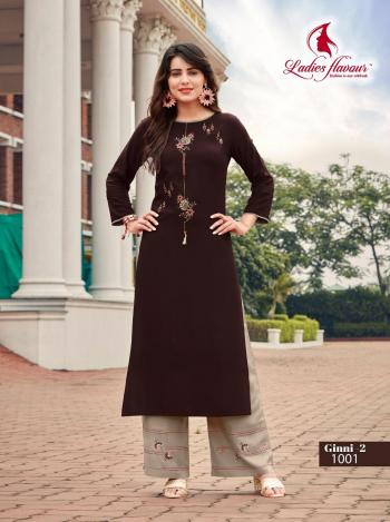 Ladies Flavour Ginni vol 2 Rayon kurtis wholesaler