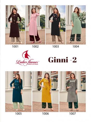 Ladies Flavour Ginni vol 2 Rayon kurtis wholesaler