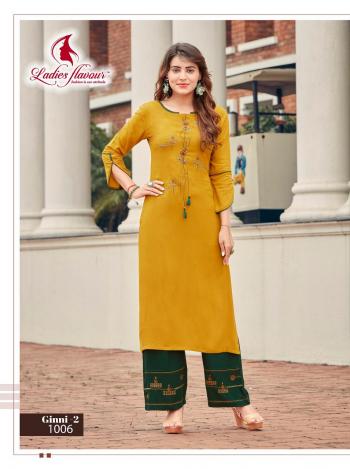 Ladies Flavour Ginni vol 2 Rayon kurtis wholesaler