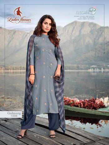 Ladies Flavour Gulmurg kurtis with palazzo and Dupatta wholesaler