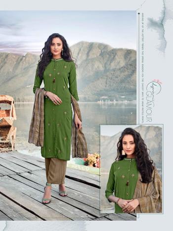 Ladies Flavour Gulmurg kurtis with palazzo and Dupatta wholesaler