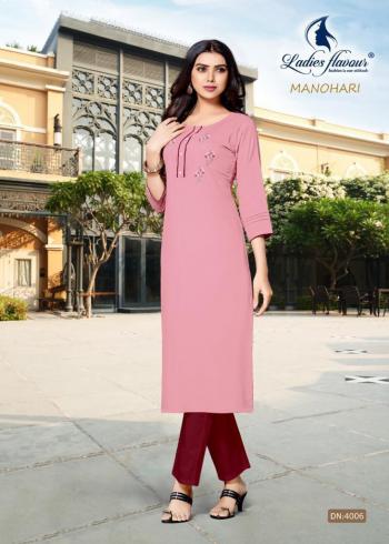 Ladies Flavour Manohari Rayon kurtis wholesaler