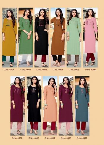 Ladies Flavour Manohari Rayon kurtis wholesaler