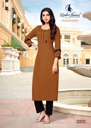 Ladies Flavour Manohari Rayon kurtis wholesaler