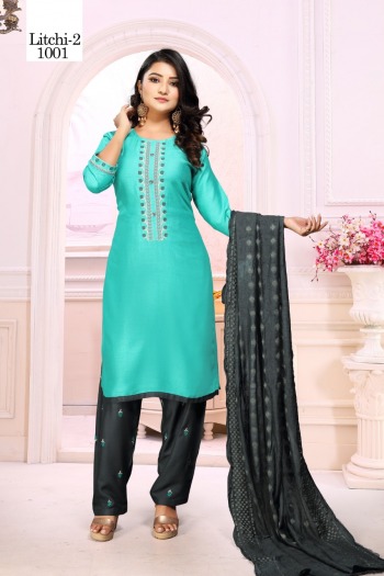 Litchi vol 2 kurtis with Patiyala and dupatta