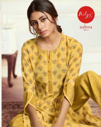 LT Nitya aahna vol 2 Kurtis with palazzo buy Wholesale Price