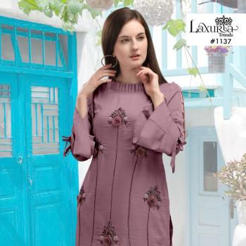 Luxuria trendz Maslin Hand work kurtis with pant wholesaler