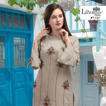 Luxuria trendz Maslin Hand work kurtis with pant wholesaler