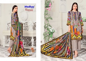 Madhav-Fashion-Riwaaz-Lawn-Cotton-pakistani-Dress-Material-catalog-1