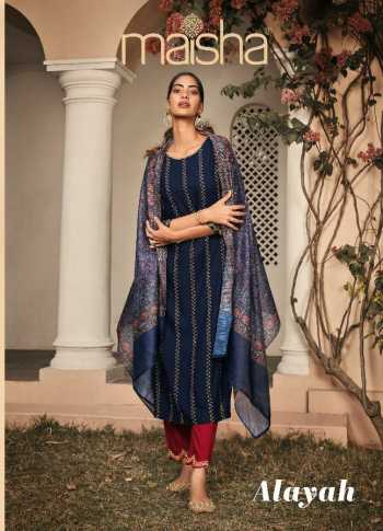 Maisha Alayah Rayon Readymade Suits catalog