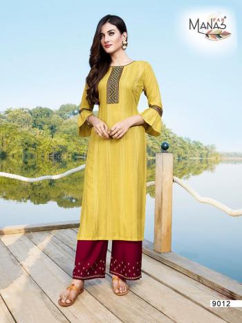 Manas Hirwa vol 2 Rayon kurtis with Palazzo catalog