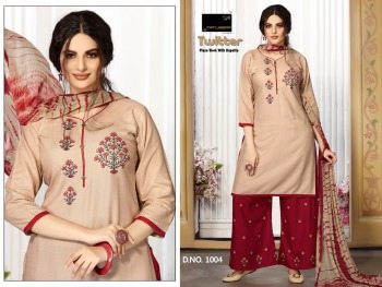 Manjeera Twitter Rayon kurtis with Palazzo and Dupatta wholesaler