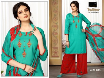 Manjeera Twitter Rayon kurtis with Palazzo and Dupatta wholesaler