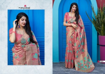 Manjuba Maitri SIlk Wedding Saree catalog wholesaler