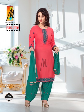 Master Selfie Rayon Kurtis with patiyala and Dupatta