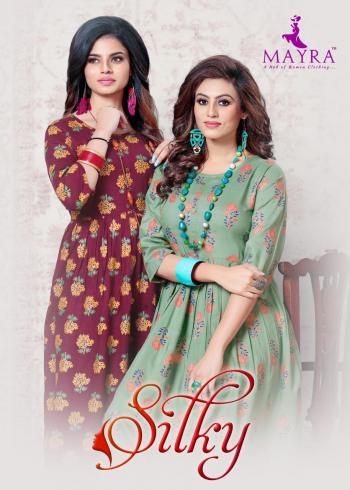 Mayra Silky rayon kurtis wholesaler