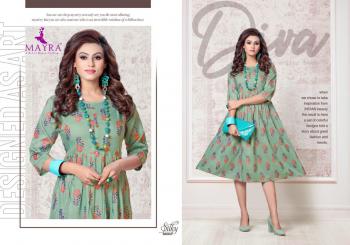 Mayra Silky rayon kurtis wholesaler