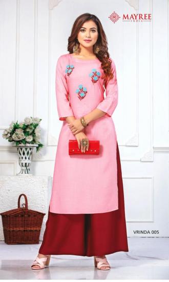 Mayree India Vrinda Rayon Kurtis with palazzo wholesaler