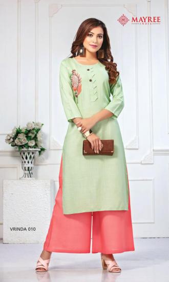 Mayree India Vrinda Rayon Kurtis with palazzo wholesaler