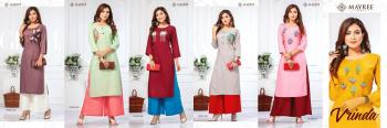 Mayree India Vrinda Rayon Kurtis with palazzo wholesaler