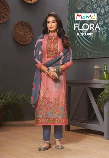 Mehta flora vol 62 Cotton Dress material wholesale Price