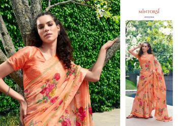 Mintorsi Tejal Weightless Saree catalog wholesaler