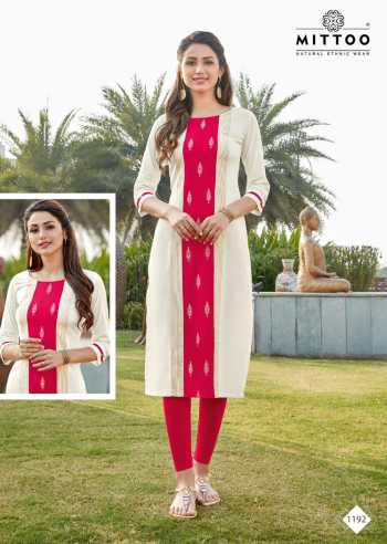 Mittoo palak vol 21 Rayon Daily wear Kurtis wholesaler