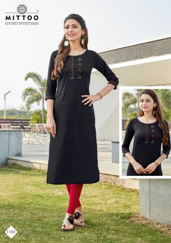 Mittoo palak vol 21 Rayon Daily wear Kurtis wholesaler