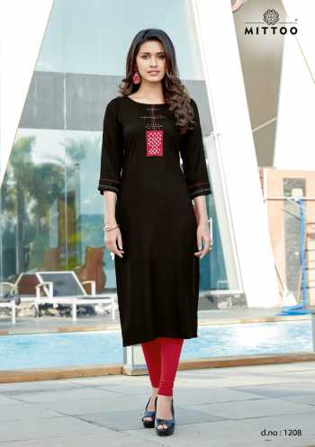 Mittoo Palak vol 23 Rayon daily wear kurtis wholesaler