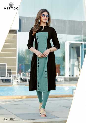 Mittoo Palak vol 23 Rayon daily wear kurtis wholesaler