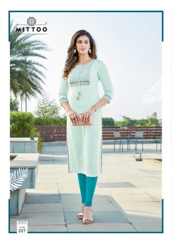 Mittoo Payal vol 14 Rayon Kurtis wholesaler