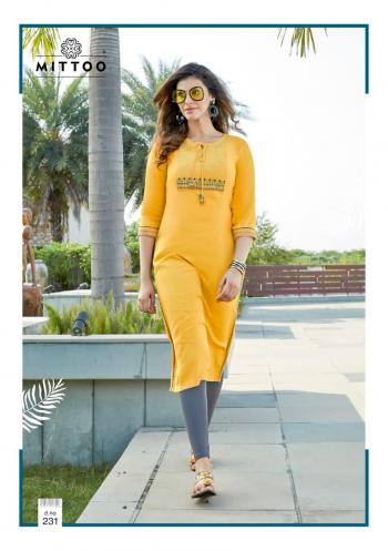 Mittoo Payal vol 14 Rayon Kurtis wholesaler