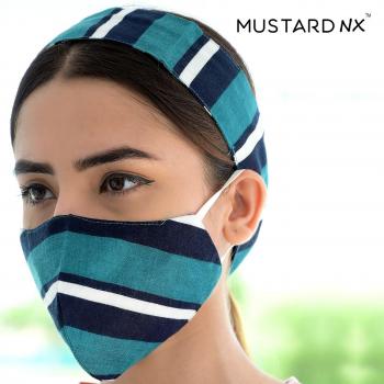 Mustard Nx Hair band, Rubber and a mask With Ear loops