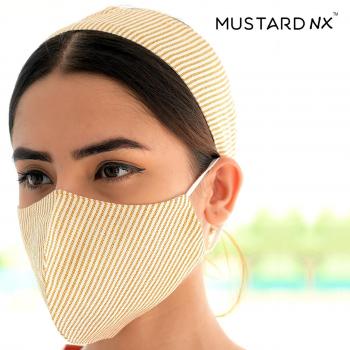 Mustard Nx Hair band, Rubber and a mask With Ear loops