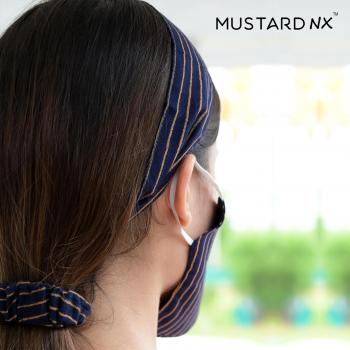 Mustard Nx Hair band, Rubber and a mask With Ear loops